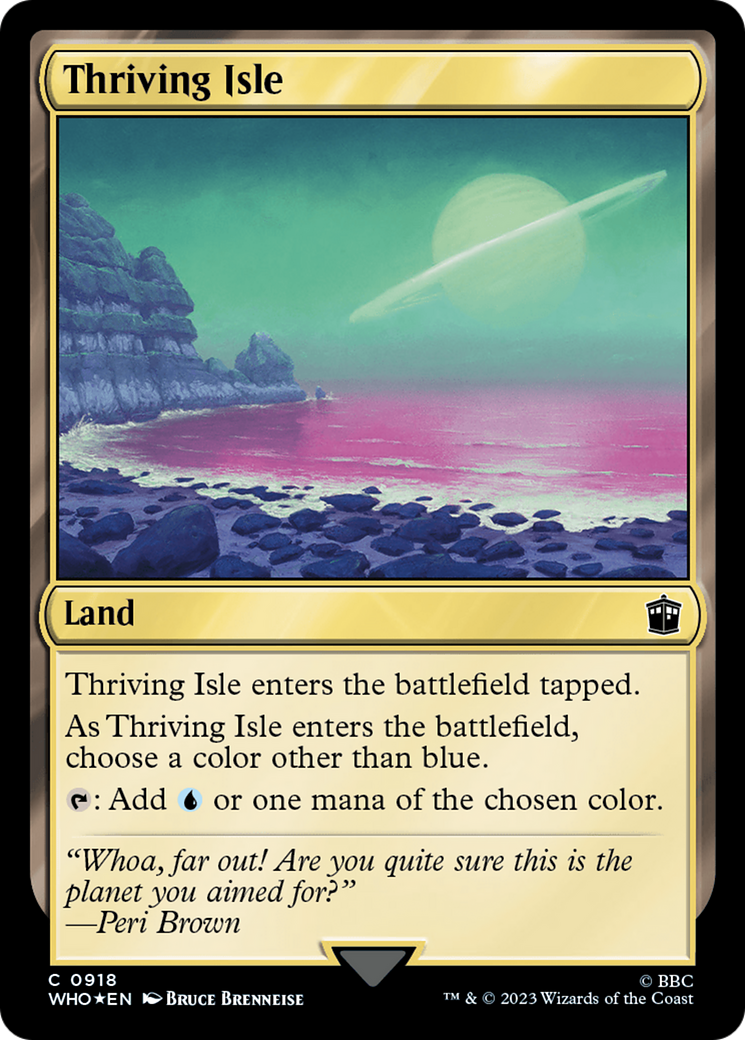 Thriving Isle (WHO-918) - Doctor Who Foil - Premium MTG Single from Wizards of the Coast - Just $0.36! Shop now at Game Crave Tournament Store
