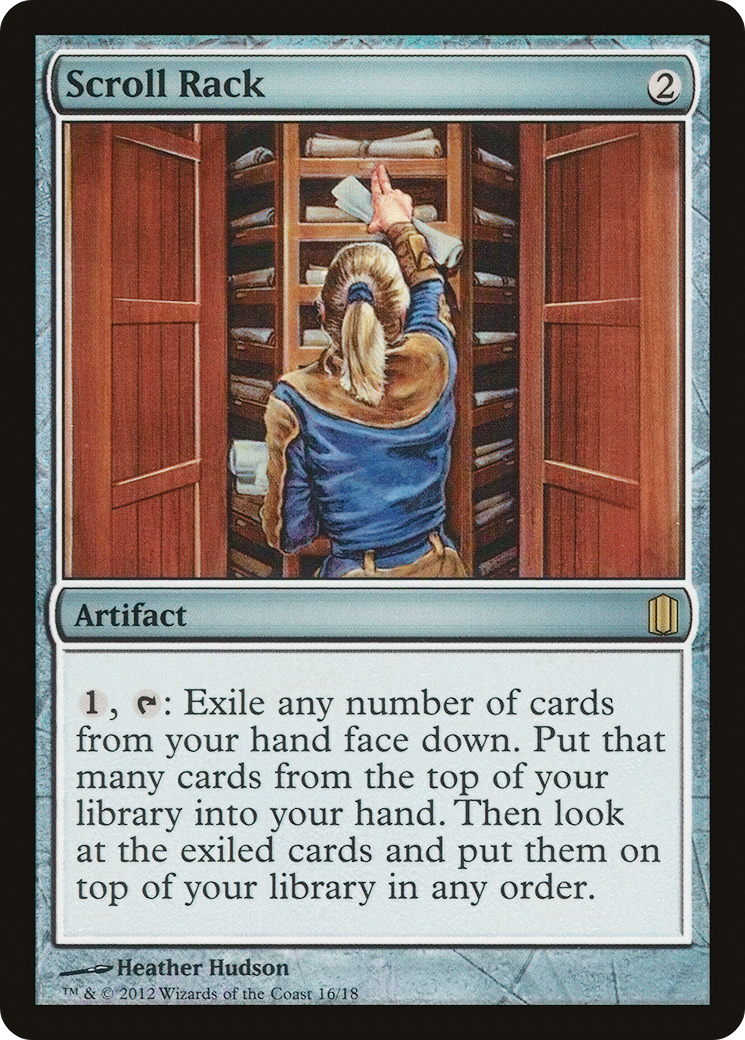 Scroll Rack (CM1-016) - Commander's Arsenal Foil - Premium MTG Single from Wizards of the Coast - Just $9.04! Shop now at Game Crave Tournament Store