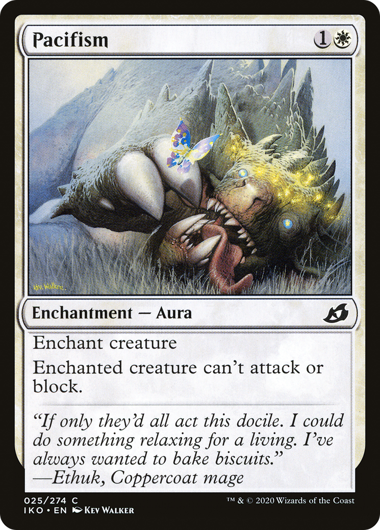 Pacifism (IKO-025) - Ikoria: Lair of Behemoths - Premium MTG Single from Wizards of the Coast - Just $0.08! Shop now at Game Crave Tournament Store