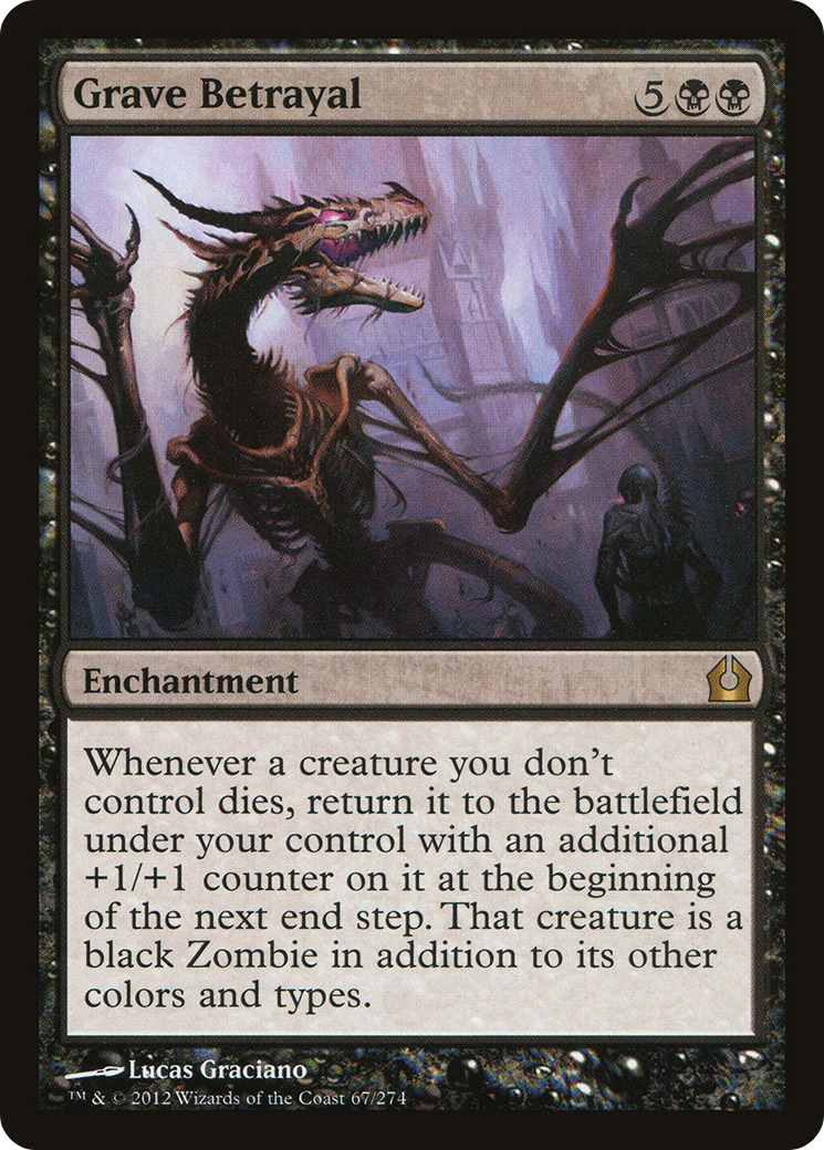 Grave Betrayal (RTR-067) - Return to Ravnica - Premium MTG Single from Wizards of the Coast - Just $1.43! Shop now at Game Crave Tournament Store