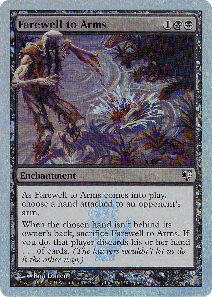 Farewell to Arms (UNH-56★) - Unhinged Foil - Premium MTG Single from Wizards of the Coast - Just $1.02! Shop now at Game Crave Tournament Store