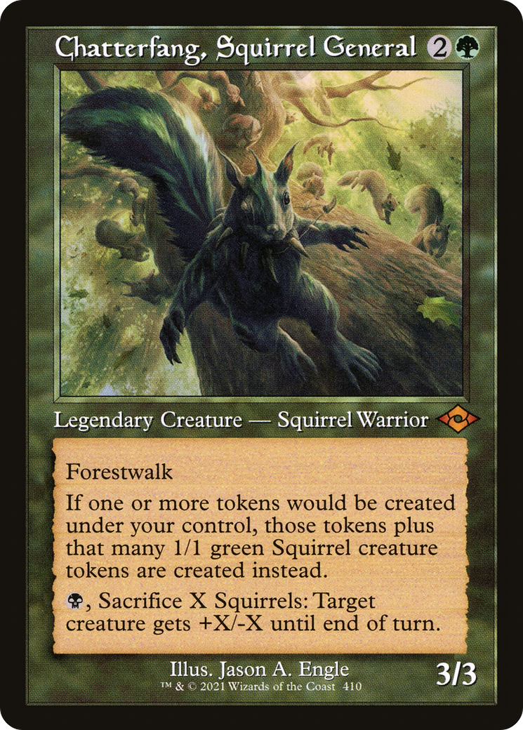 Chatterfang, Squirrel General (MH2-410) - Modern Horizons 2 - Premium MTG Single from Wizards of the Coast - Just $4.42! Shop now at Game Crave Tournament Store