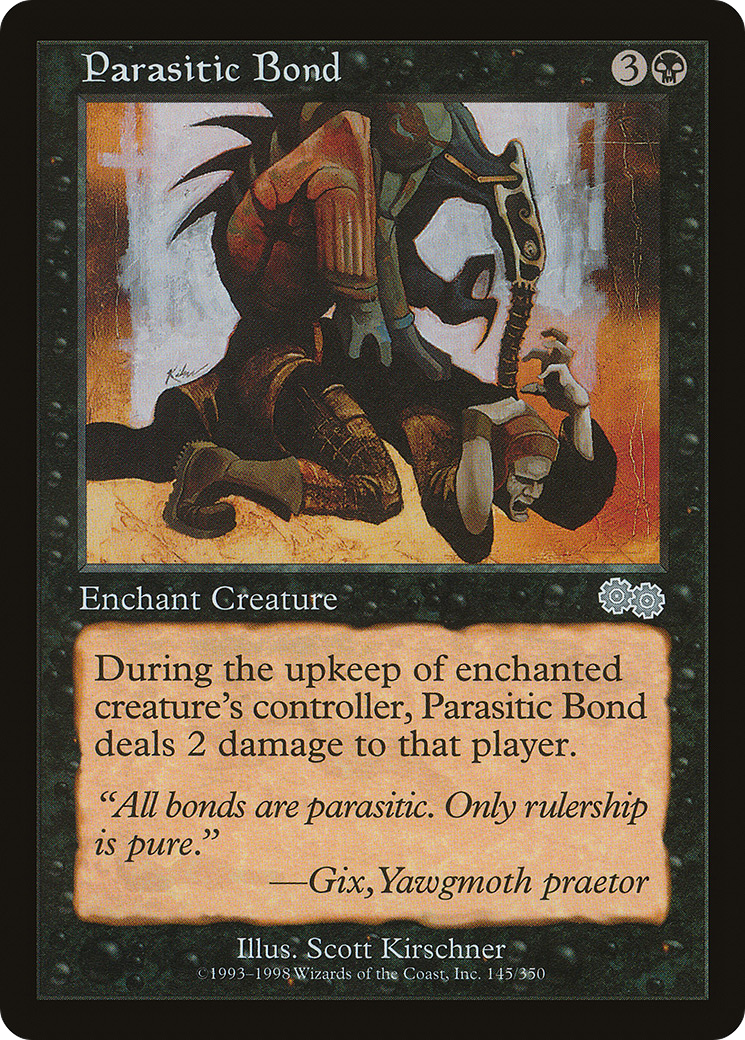 Parasitic Bond (USG-145) - Urza's Saga - Premium MTG Single from Wizards of the Coast - Just $0.25! Shop now at Game Crave Tournament Store