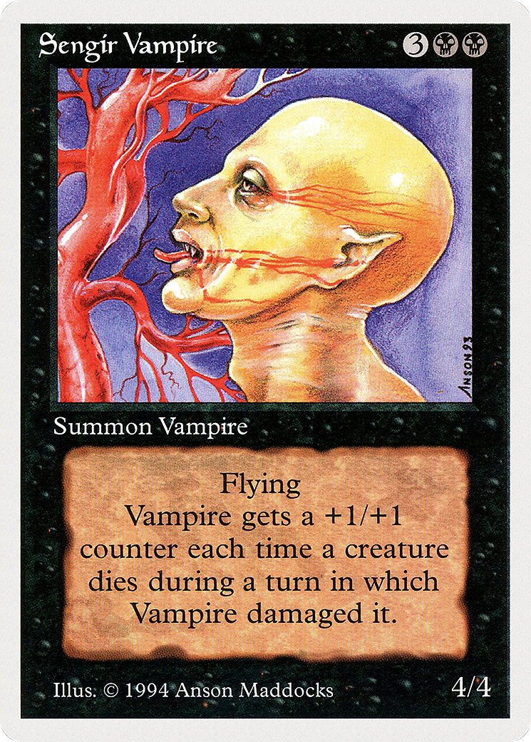 Sengir Vampire (SUM-129) - Summer Magic / Edgar - Premium MTG Single from Wizards of the Coast - Just $0! Shop now at Game Crave Tournament Store
