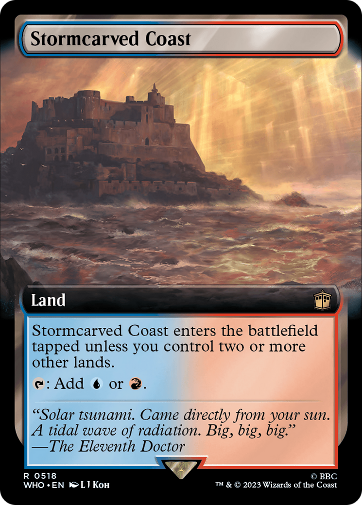 Stormcarved Coast (WHO-518) - Doctor Who: (Extended Art) - Premium MTG Single from Wizards of the Coast - Just $0.86! Shop now at Game Crave Tournament Store