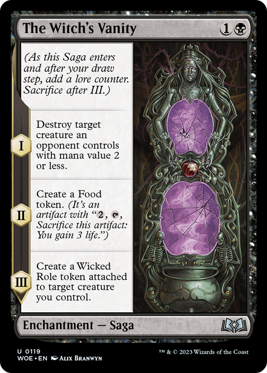 The Witch's Vanity (WOE-119) - Wilds of Eldraine Foil - Premium MTG Single from Wizards of the Coast - Just $0.08! Shop now at Game Crave Tournament Store
