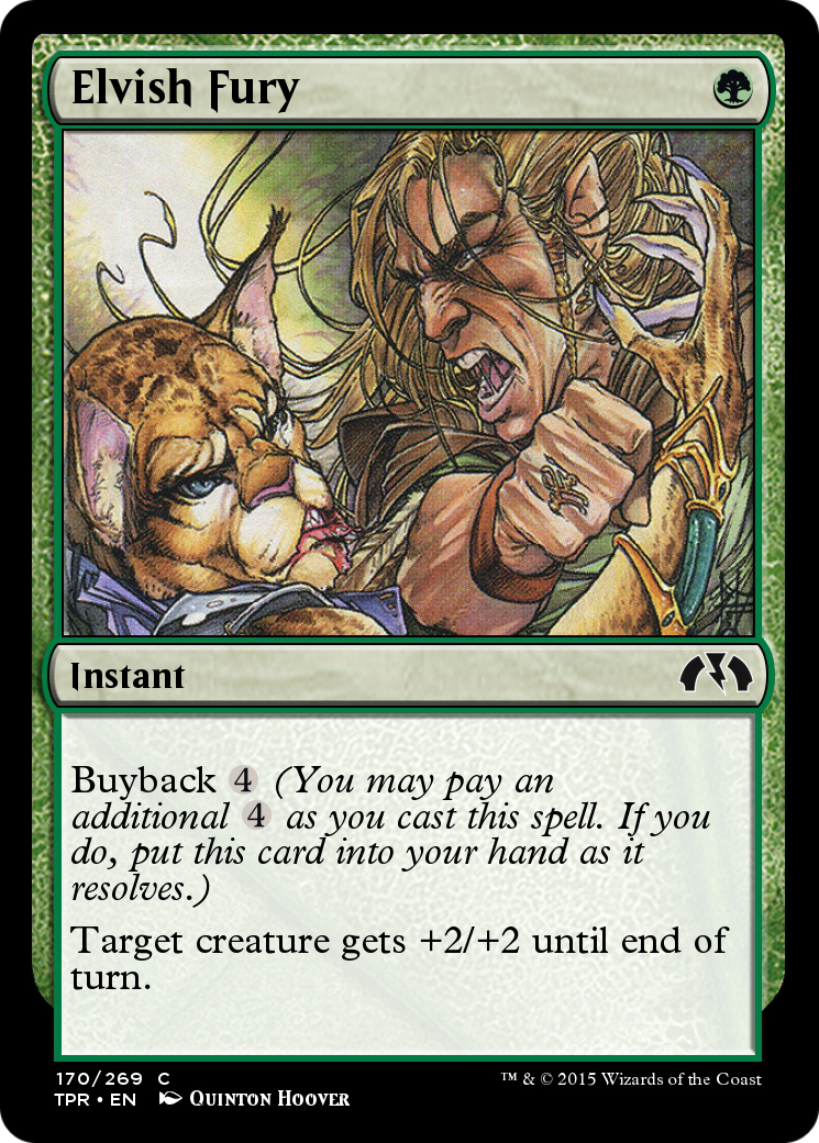 Elvish Fury (TPR-170) - Tempest Remastered - Premium MTG Single from Wizards of the Coast - Just $0! Shop now at Game Crave Tournament Store