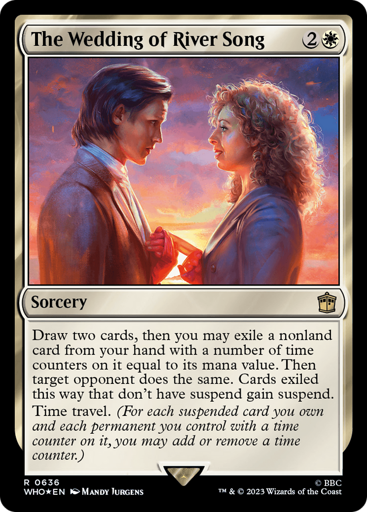 The Wedding of River Song (WHO-636) - Doctor Who Foil - Premium MTG Single from Wizards of the Coast - Just $0.27! Shop now at Game Crave Tournament Store