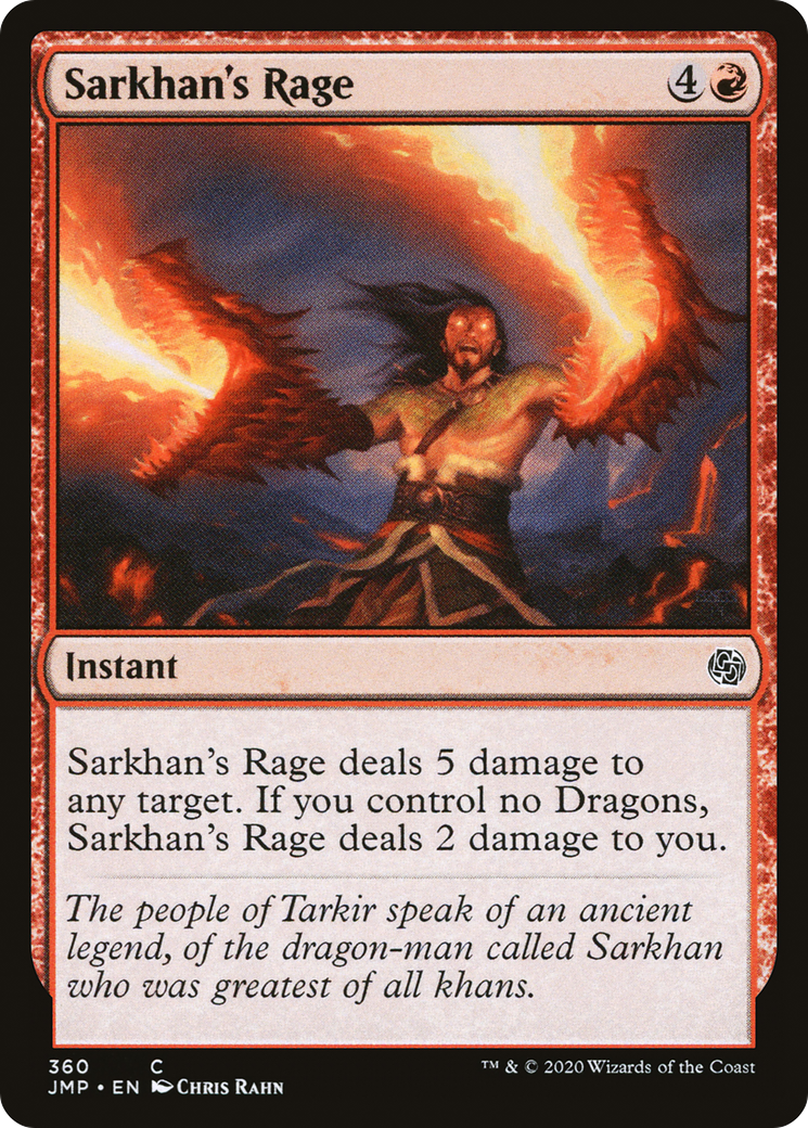 Sarkhan's Rage (JMP-360) - Jumpstart - Premium MTG Single from Wizards of the Coast - Just $0.08! Shop now at Game Crave Tournament Store