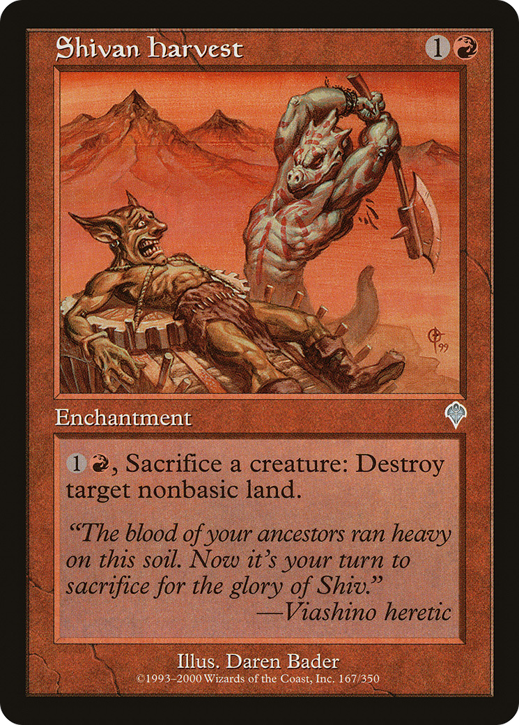 Shivan Harvest (INV-167) - Invasion - Premium MTG Single from Wizards of the Coast - Just $0.08! Shop now at Game Crave Tournament Store
