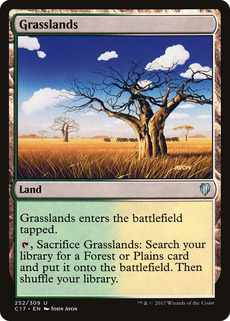 Grasslands (C17-252) - Commander 2017 - Premium MTG Single from Wizards of the Coast - Just $0.26! Shop now at Game Crave Tournament Store