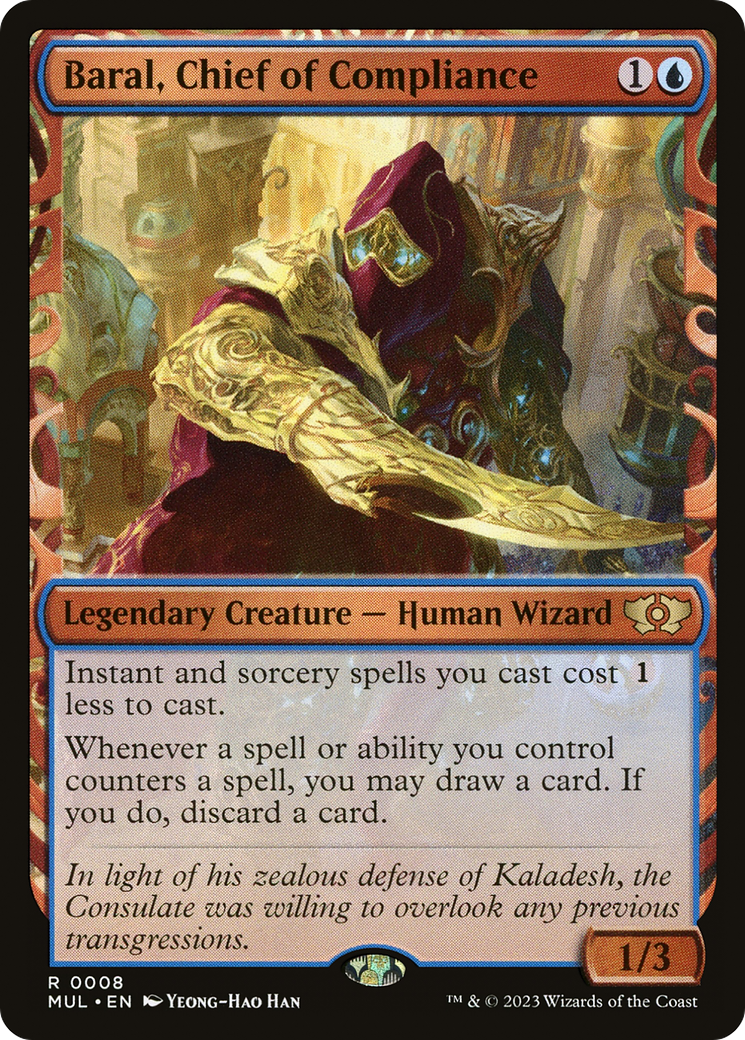 Baral, Chief of Compliance (MUL-008) - Multiverse Legends: (Showcase) - Premium MTG Single from Wizards of the Coast - Just $0.50! Shop now at Game Crave Tournament Store