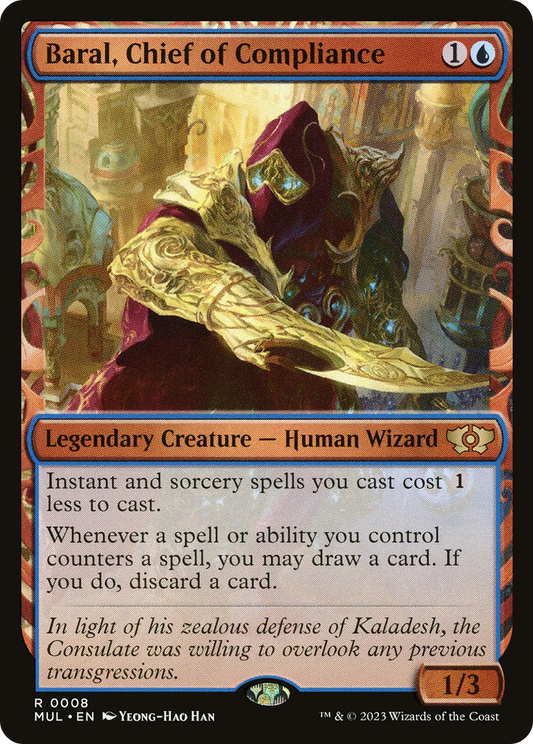 Baral, Chief of Compliance (MUL-008) - Multiverse Legends: (Showcase) - Premium MTG Single from Wizards of the Coast - Just $0.50! Shop now at Game Crave Tournament Store
