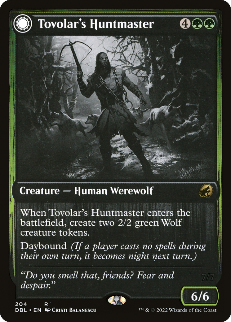 Tovolar's Huntmaster // Tovolar's Packleader (DBL-204) - Innistrad: Double Feature: (Double Faced Transform) - Premium MTG Single from Wizards of the Coast - Just $0.46! Shop now at Game Crave Tournament Store