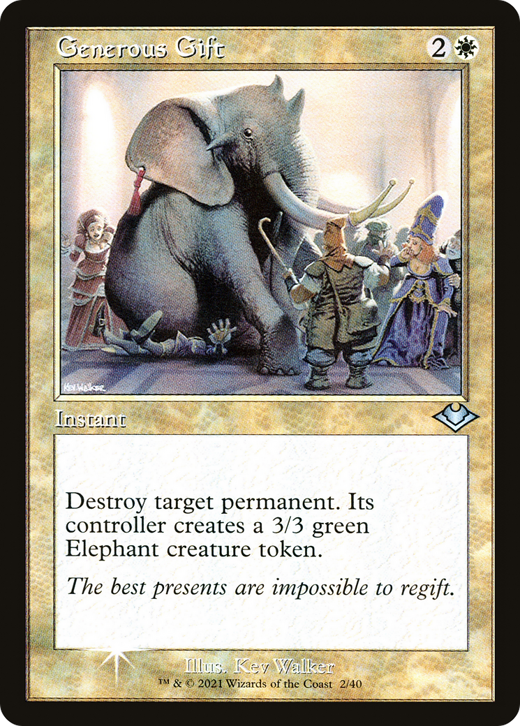 Generous Gift (H1R-002) - Modern Horizons 1 Timeshifts Foil - Premium MTG Single from Wizards of the Coast - Just $0.84! Shop now at Game Crave Tournament Store