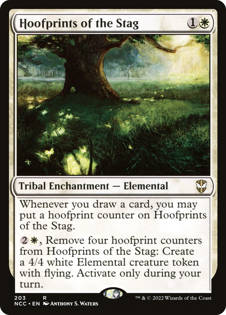 Hoofprints of the Stag (NCC-203) - New Capenna Commander - Premium MTG Single from Wizards of the Coast - Just $0.25! Shop now at Game Crave Tournament Store