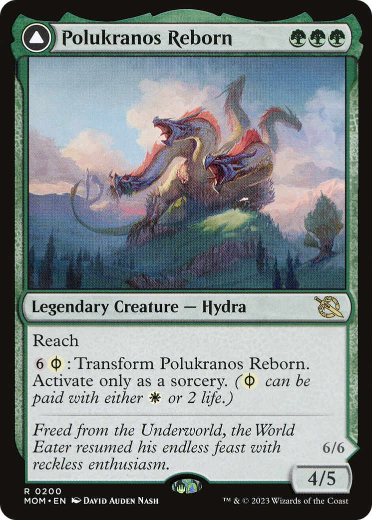 Polukranos Reborn // Polukranos, Engine of Ruin (MOM-200) - March of the Machine Foil - Premium MTG Single from Wizards of the Coast - Just $0.11! Shop now at Game Crave Tournament Store