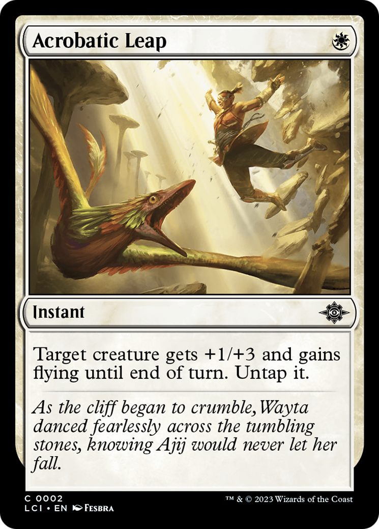 Acrobatic Leap (LCI-002) - The Lost Caverns of Ixalan Foil - Premium MTG Single from Wizards of the Coast - Just $0.08! Shop now at Game Crave Tournament Store