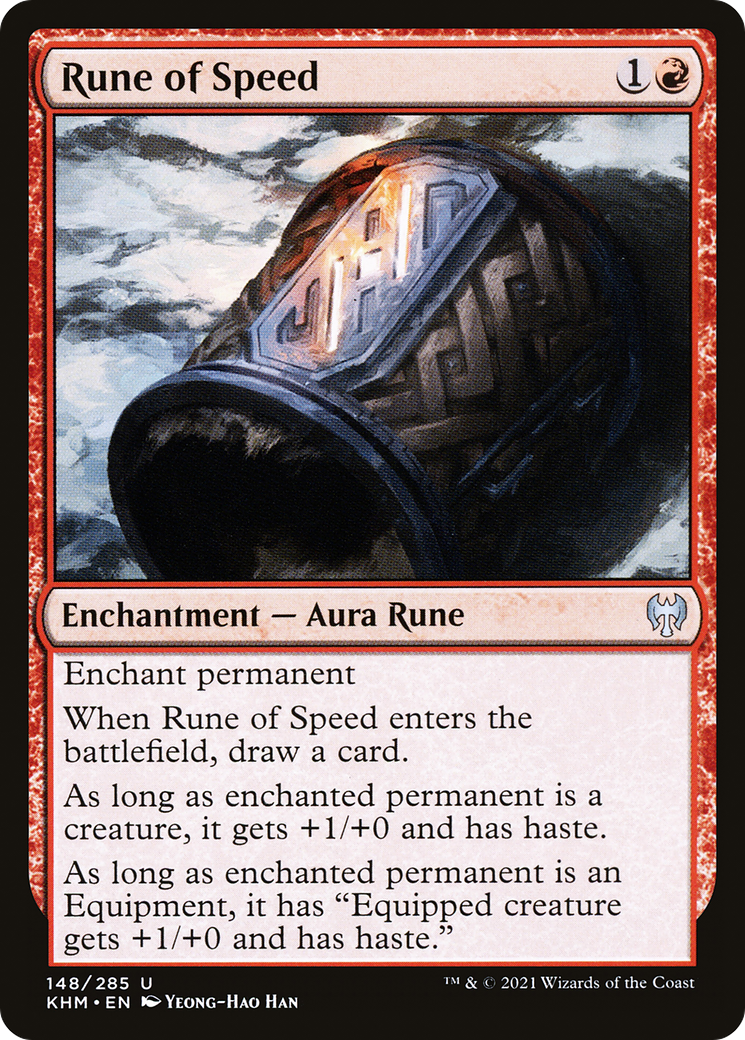 Rune of Speed (KHM-148) - Kaldheim - Premium MTG Single from Wizards of the Coast - Just $0.08! Shop now at Game Crave Tournament Store