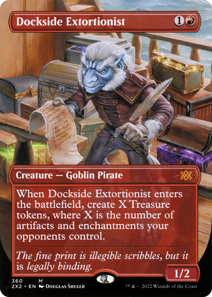 Dockside Extortionist (2X2-360) - Double Masters 2022 (Borderless) - Premium MTG Single from Wizards of the Coast - Just $7.56! Shop now at Game Crave Tournament Store