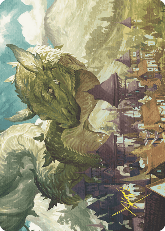 Beanstalk Wurm // Beanstalk Wurm (AWOE-023) - Wilds of Eldraine Art Series (Borderless) Foil - Premium MTG Single from Wizards of the Coast - Just $0! Shop now at Game Crave Tournament Store