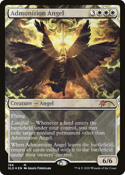 Admonition Angel (SLD-154) - Secret Lair Drop: (Showcase) - Premium MTG Single from Wizards of the Coast - Just $5.03! Shop now at Game Crave Tournament Store