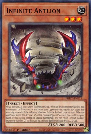 Infinite Antlion (PHHY-EN015) - Photon Hypernova 1st Edition - Premium Yugioh Single from Konami - Just $0.08! Shop now at Game Crave Tournament Store