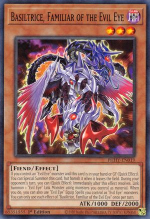 Basiltrice, Familiar of the Evil Eye (PHHY-EN019) - Photon Hypernova 1st Edition - Premium Yugioh Single from Konami - Just $0.25! Shop now at Game Crave Tournament Store