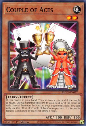 Couple of Aces (PHHY-EN027) - Photon Hypernova 1st Edition - Premium Yugioh Single from Konami - Just $0.25! Shop now at Game Crave Tournament Store