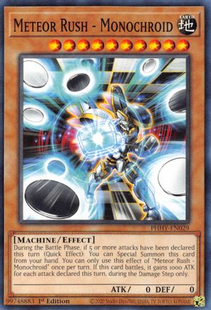 Meteor Rush - Monochroid (PHHY-EN029) - Photon Hypernova 1st Edition - Premium Yugioh Single from Konami - Just $0.25! Shop now at Game Crave Tournament Store