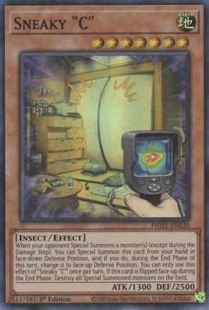 Sneaky "C" (PHHY-EN030) - Photon Hypernova 1st Edition - Premium Yugioh Single from Konami - Just $0.25! Shop now at Game Crave Tournament Store