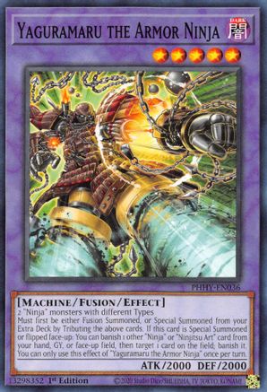 Yaguramaru the Armor Ninja (PHHY-EN036) - Photon Hypernova 1st Edition - Premium Yugioh Single from Konami - Just $0.08! Shop now at Game Crave Tournament Store