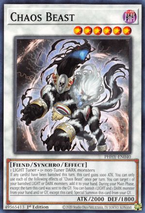 Chaos Beast (PHHY-EN040) - Photon Hypernova 1st Edition - Premium Yugioh Single from Konami - Just $0.08! Shop now at Game Crave Tournament Store