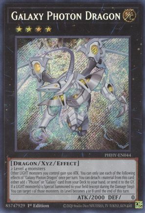 Galaxy Photon Dragon (PHHY-EN044) - Photon Hypernova 1st Edition - Premium Yugioh Single from Konami - Just $1.26! Shop now at Game Crave Tournament Store