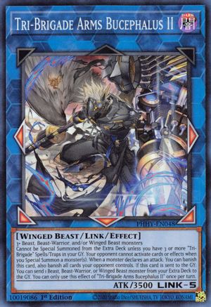 Tri-Brigade Arms Bucephalus II (PHHY-EN048) - Photon Hypernova 1st Edition - Premium Yugioh Single from Konami - Just $0.17! Shop now at Game Crave Tournament Store