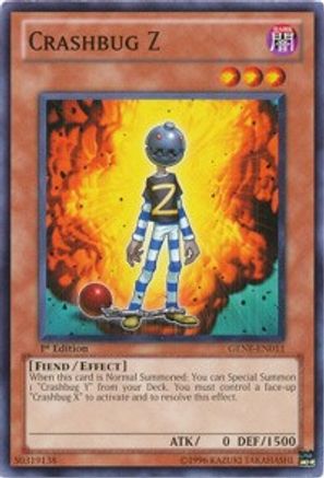 Crashbug Z (GENF-EN011) - Generation Force 1st Edition - Premium Yugioh Single from Konami - Just $0.23! Shop now at Game Crave Tournament Store