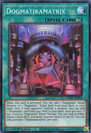 Dogmatikamatrix (PHHY-EN055) - Photon Hypernova 1st Edition - Premium Yugioh Single from Konami - Just $0.59! Shop now at Game Crave Tournament Store