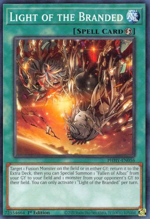 Light of the Branded (PHHY-EN056) - Photon Hypernova 1st Edition - Premium Yugioh Single from Konami - Just $0.25! Shop now at Game Crave Tournament Store