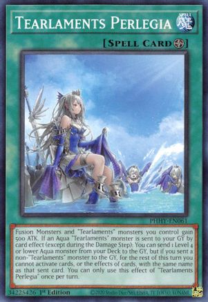Tearlaments Perlegia (PHHY-EN061) - Photon Hypernova 1st Edition - Premium Yugioh Single from Konami - Just $0.25! Shop now at Game Crave Tournament Store