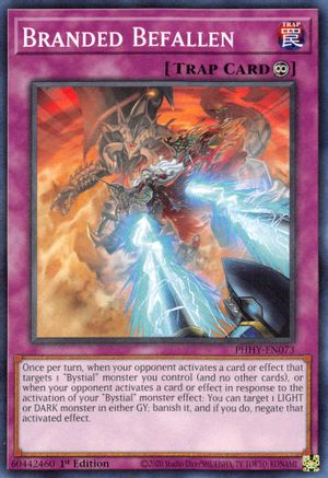 Branded Befallen (PHHY-EN073) - Photon Hypernova 1st Edition - Premium Yugioh Single from Konami - Just $0.08! Shop now at Game Crave Tournament Store