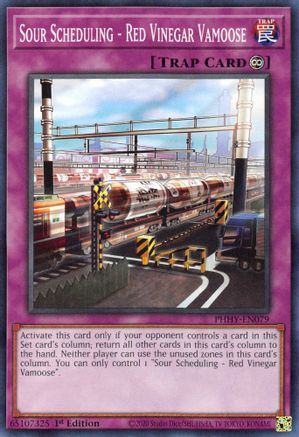 Sour Scheduling - Red Vinegar Vamoose (PHHY-EN079) - Photon Hypernova 1st Edition - Premium Yugioh Single from Konami - Just $0.08! Shop now at Game Crave Tournament Store