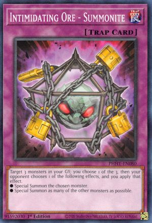 Intimidating Ore - Summonite (PHHY-EN080) - Photon Hypernova 1st Edition - Premium Yugioh Single from Konami - Just $0.25! Shop now at Game Crave Tournament Store
