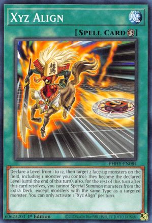Xyz Align (PHHY-EN084) - Photon Hypernova 1st Edition - Premium Yugioh Single from Konami - Just $0.08! Shop now at Game Crave Tournament Store
