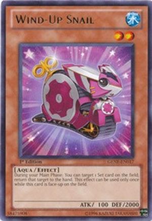Wind-Up Snail (GENF-EN017) - Generation Force Unlimited - Premium Yugioh Single from Konami - Just $0.23! Shop now at Game Crave Tournament Store