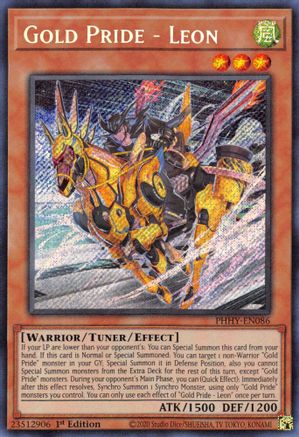 Gold Pride - Leon (PHHY-EN086) - Photon Hypernova 1st Edition - Premium Yugioh Single from Konami - Just $0.59! Shop now at Game Crave Tournament Store