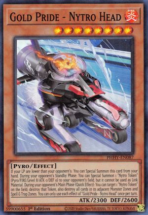Gold Pride - Nytro Head (PHHY-EN087) - Photon Hypernova 1st Edition - Premium Yugioh Single from Konami - Just $0.25! Shop now at Game Crave Tournament Store
