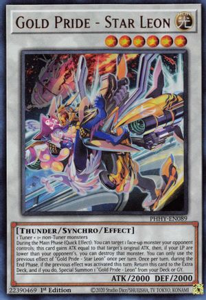 Gold Pride - Star Leon (PHHY-EN089) - Photon Hypernova 1st Edition - Premium Yugioh Single from Konami - Just $0.44! Shop now at Game Crave Tournament Store