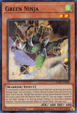 Green Ninja (PHHY-EN098) - Photon Hypernova 1st Edition - Premium Yugioh Single from Konami - Just $0.08! Shop now at Game Crave Tournament Store
