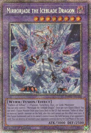 Mirrorjade the Iceblade Dragon (Starlight Rare) (PHHY-EN100) - Photon Hypernova 1st Edition - Premium Yugioh Single from Konami - Just $51.04! Shop now at Game Crave Tournament Store