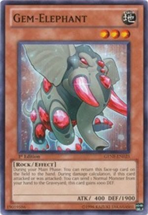 Gem-Elephant (GENF-EN025) - Generation Force Unlimited - Premium Yugioh Single from Konami - Just $0.25! Shop now at Game Crave Tournament Store